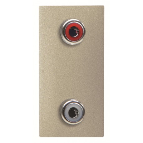 NIESSEN 2CLA215520N1901 2CLA215520N1901 N2155.2 CV NIESSEN Toma VDI 2RCA conexión con tornillo CV